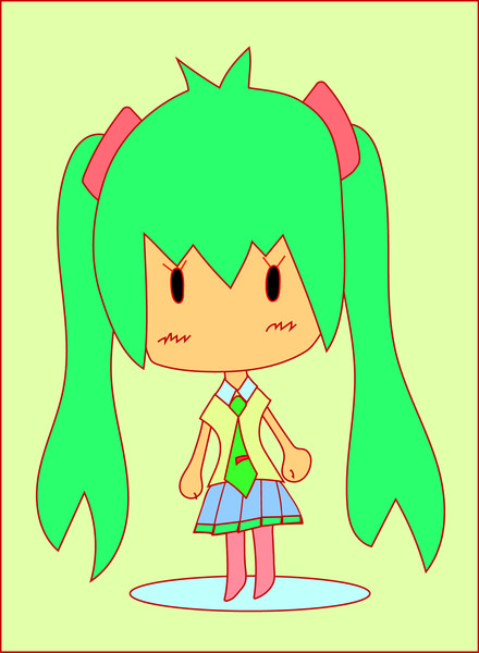 簡単な初音ミク ニコニコ静画 イラスト