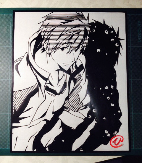 切り絵「Free!」