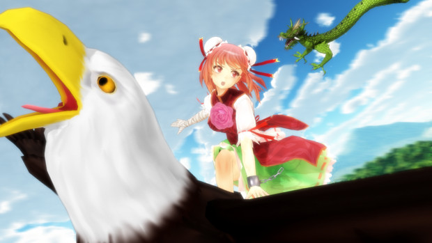 華扇と大鷲と龍の子 ピッチングp さんのイラスト ニコニコ静画 イラスト