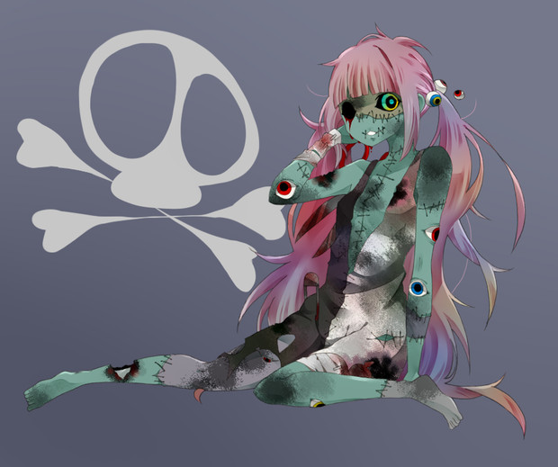 ｿﾞﾝﾋﾞｶﾞｰﾙ 猫まんま さんのイラスト ニコニコ静画 イラスト