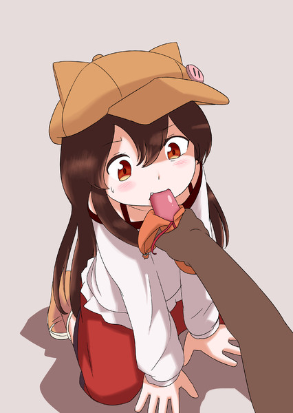 レッドにソーセージを食べさせる Leaf Tsyk さんのイラスト ニコニコ静画 イラスト