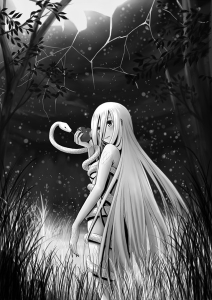 蛇とりんごと女の子 Koko さんのイラスト ニコニコ静画 イラスト