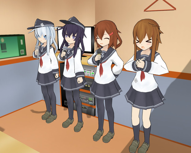 第六駆逐隊カラオケ大会 はやぴか さんのイラスト ニコニコ静画 イラスト