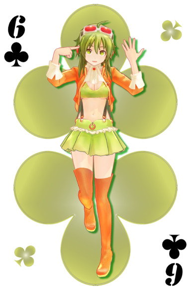 Mmd Mmdトランプ クラブ6 歌は恵gumi シャベルp さんのイラスト ニコニコ静画 イラスト