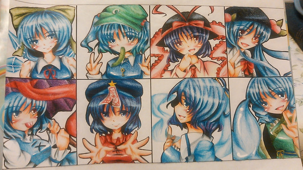 アナログ版 東方青髪まとめ ブライアン わかさぎ姫の人 さんのイラスト ニコニコ静画 イラスト