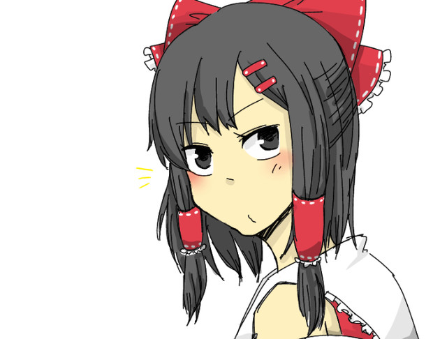 髪留め ニコニコ静画 イラスト