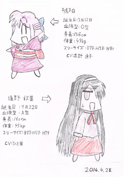 コハエースより琥珀さんと秋葉様 色付け版 Pf入り あーたん さんのイラスト ニコニコ静画 イラスト