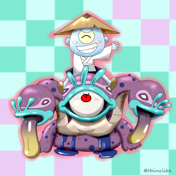 ミツマタノヅチと一つ目小僧 ﾄｰﾁｬﾝ蝸牛 さんのイラスト ニコニコ静画 イラスト