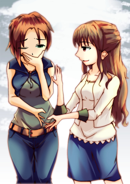 服部瞳子さんと木場真奈美さん サイリョウp さんのイラスト ニコニコ静画 イラスト