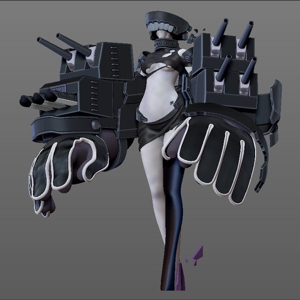 艦これ 軽巡ツ級 フィギュア用のデジタル原型作ってみました スーパーバイザー さんのイラスト ニコニコ静画 イラスト