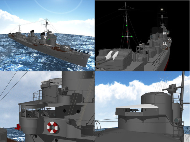 【MMD海軍】 特2型駆逐艦1.06（修正しました）