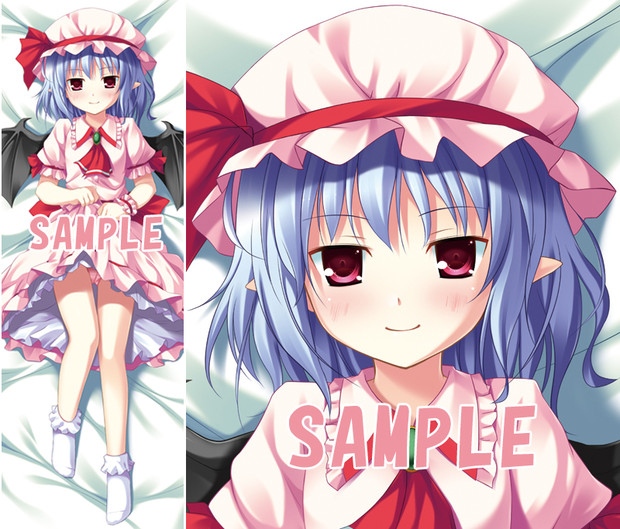 さくらアイス抱き枕カバー 東方レミリア スカーレット表 ノラネコノタマ さんのイラスト ニコニコ静画 イラスト