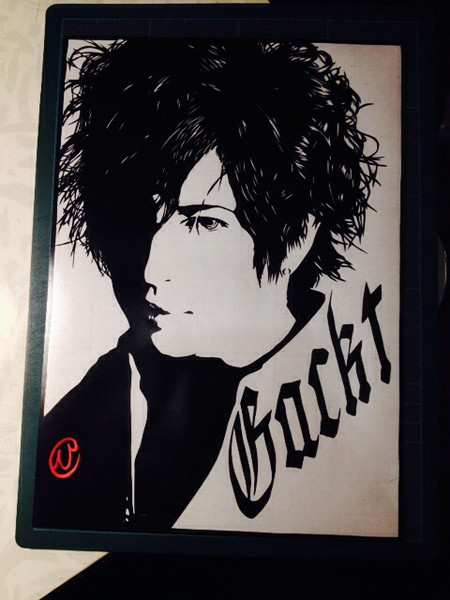 切り絵「GACKTさん」