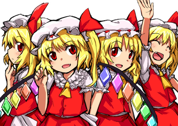 フランドールも４つにわけられ だいえりえ さんのイラスト ニコニコ静画 イラスト