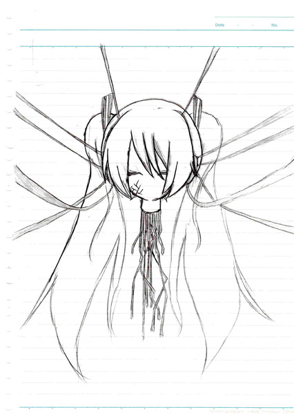 首だけの初音さん きょうか さんのイラスト ニコニコ静画 イラスト