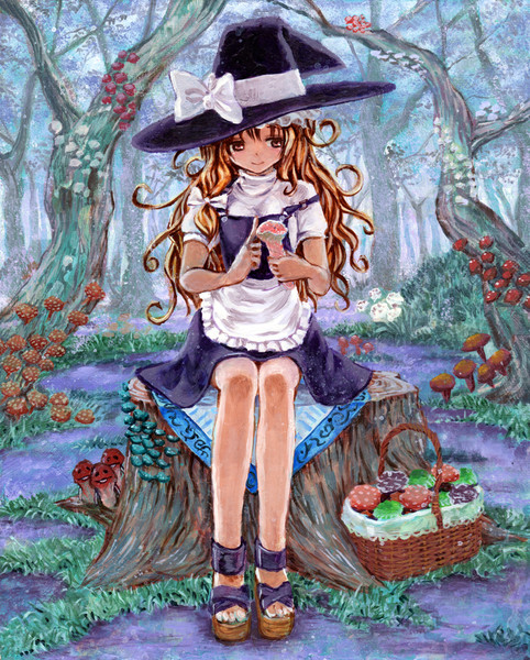 魔理沙のキノコ狩り カバヂ さんのイラスト ニコニコ静画 イラスト
