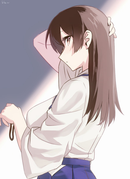 サイドテールを下ろした加賀さん Blew Andwhite さんのイラスト ニコニコ静画 イラスト