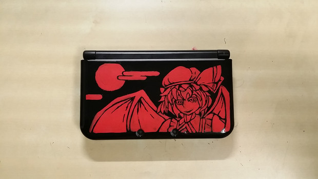 3dsのカバーにレミリアをペイントしてみた ワカライ さんのイラスト ニコニコ静画 イラスト