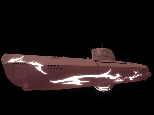 【MMD海軍】霧の潜水艦U-2501