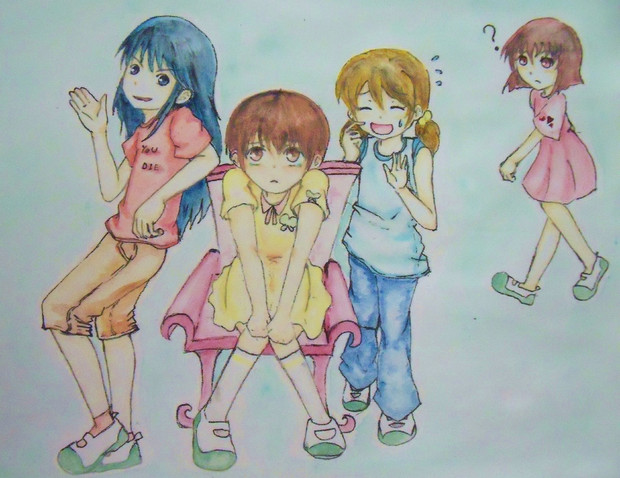女装　絵　服　交換 