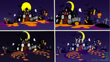 【MMDステージ配布あり】ハロウィンステージ