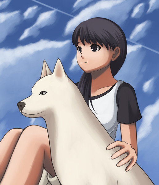 犬と少女 です ʅ ਊ ʃ さんのイラスト ニコニコ静画 イラスト