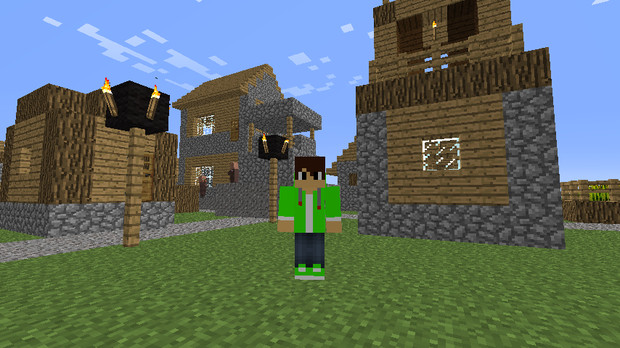 Minecraft 村拡大中 ニコニコ静画 イラスト