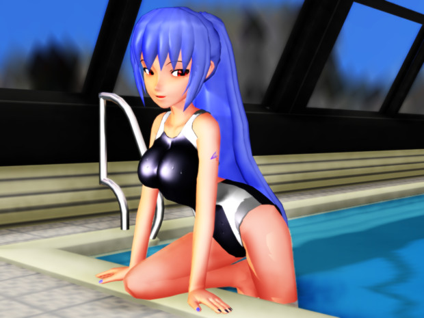 プールから上がるセレさん Saab35 さんのイラスト ニコニコ静画 イラスト