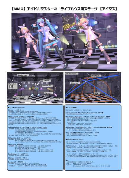 Mmd アイドルマスター２ ライブハウス風ステージ アイマス Tomnc さんのイラスト ニコニコ静画 イラスト