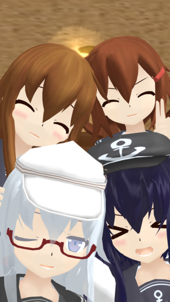 【艦これMMD】iPhoneロック画面【第六駆逐隊】その1