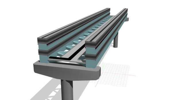 【モデル配布】鋼軌道桁