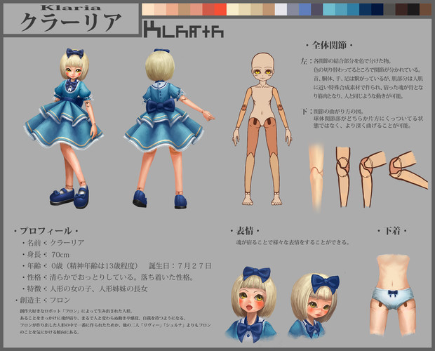 キャラクターシート クラーリア 歯車ラプト さんのイラスト ニコニコ静画 イラスト