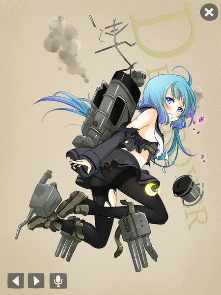睦月型6番艦 中破 ナイー部 さんのイラスト ニコニコ静画 イラスト