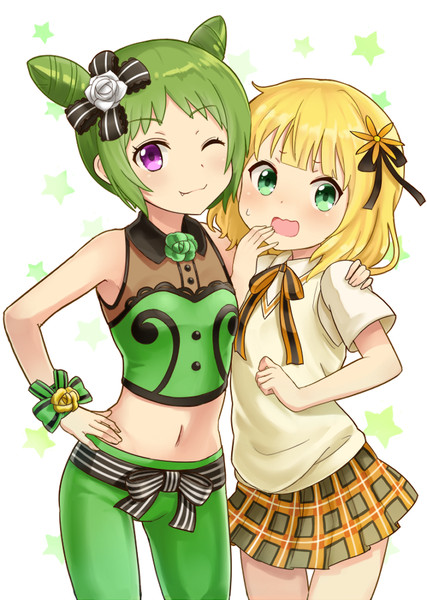 シャロとわかなの夢のコラボ Ug さんのイラスト ニコニコ静画 イラスト