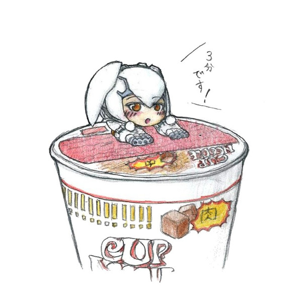 カップ麺のふた止め3ちゃん おはぎもち さんのイラスト ニコニコ静画 イラスト