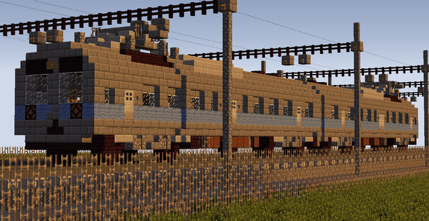 夕方の普通列車 Minecraft エノール さんのイラスト ニコニコ静画 イラスト
