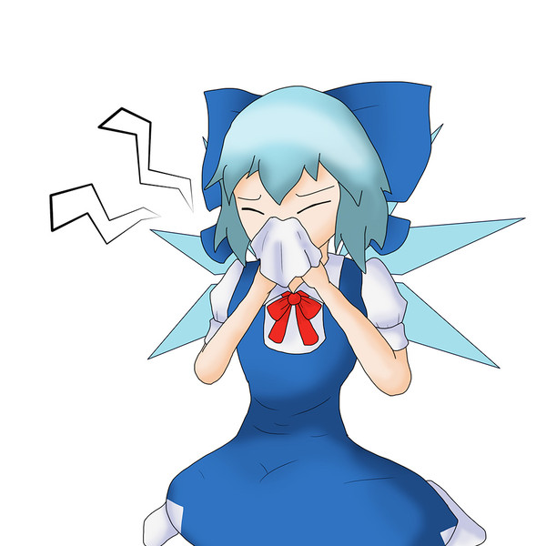 【1日1チルノ96日目】鼻かみチルノ