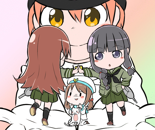 艦これ 大北ぐるぐる Gifアニメ 改名 妖精もちさん さんのイラスト ニコニコ静画 イラスト