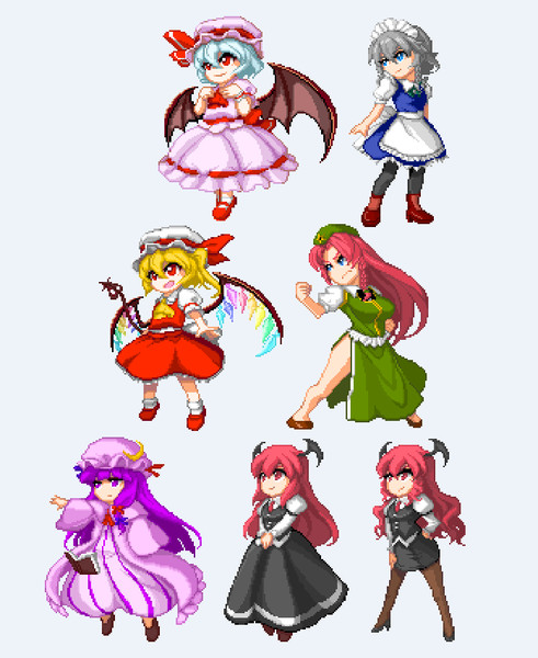 ドットで紅魔館組 ヤマサん さんのイラスト ニコニコ静画 イラスト