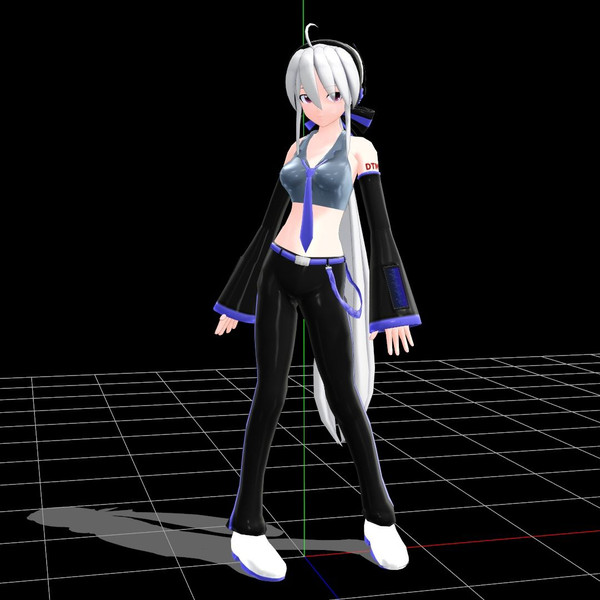 【MMD】弱音ハクおやぶん式 Ver.1.01【モデル配布】