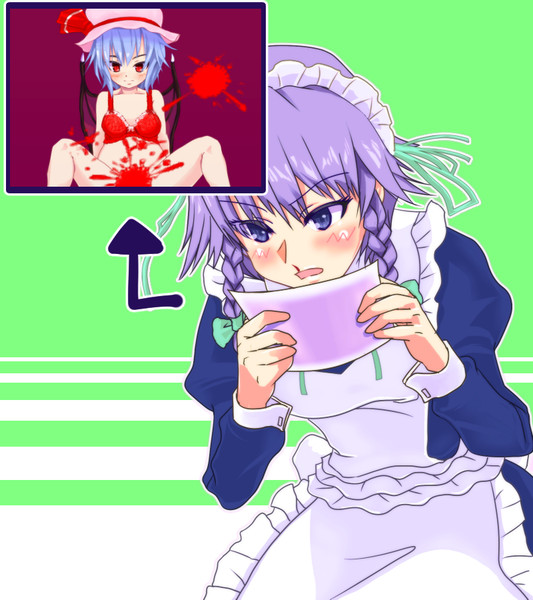 鼻血出てるわよ（煽り） / 烏龍茶 さんのイラスト - ニコニコ静画 ...