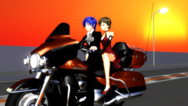 Mmdかっこいいバイク選手権14 年長組とハーレー 麒麟p さんのイラスト ニコニコ静画 イラスト