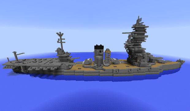 Minecraft 航空戦艦 扶桑改二 艦これ仕様 改修後 Cosine さんのイラスト ニコニコ静画 イラスト