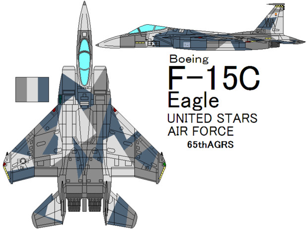 F-15C Eagle 65th Aggressor Squadron - ニコニコ静画(イラスト)