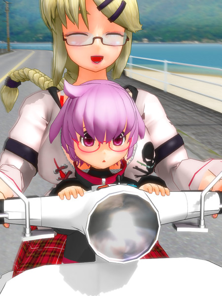風を切って進む Mmdかっこいいバイク選手権14 あつし さんのイラスト ニコニコ静画 イラスト
