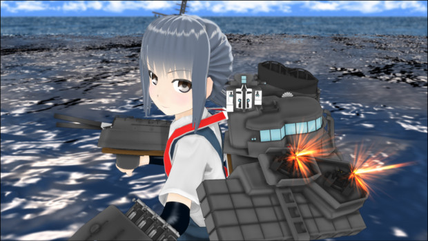 【MMDモデル配布】駆逐艦 霞 Ver1 【MMD艦これ】