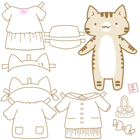 ころちゃんきせかえ おんなのこぬりえ ｍａｏｈ さんのイラスト ニコニコ静画 イラスト
