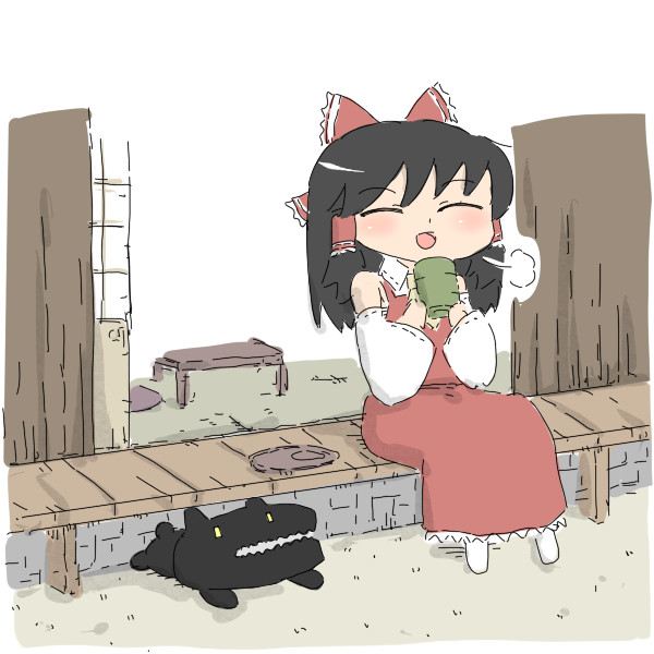 一人、神社に寄るモンスター