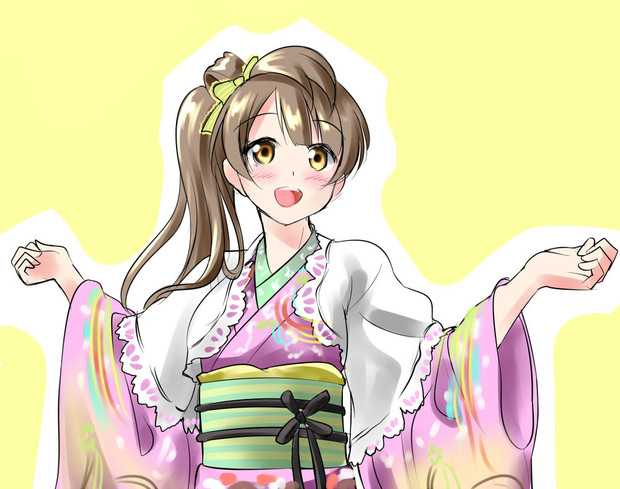 ワンドロ スクフェス1月 ことりちゃん 春日野トバリ さんのイラスト ニコニコ静画 イラスト