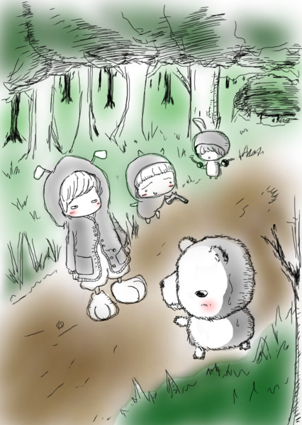ここで遭ったが、三日前……